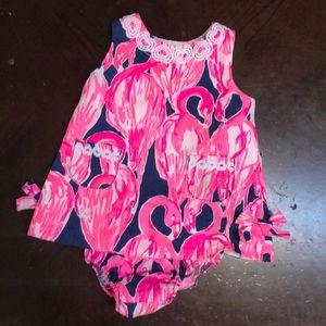 Lily Pulitzer flamingo baby dress